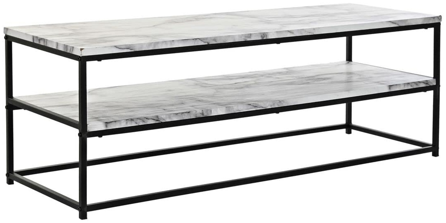 DKD Home Decor TV-Möbel, Metall, Holz, weiß, Estándar Bild 1