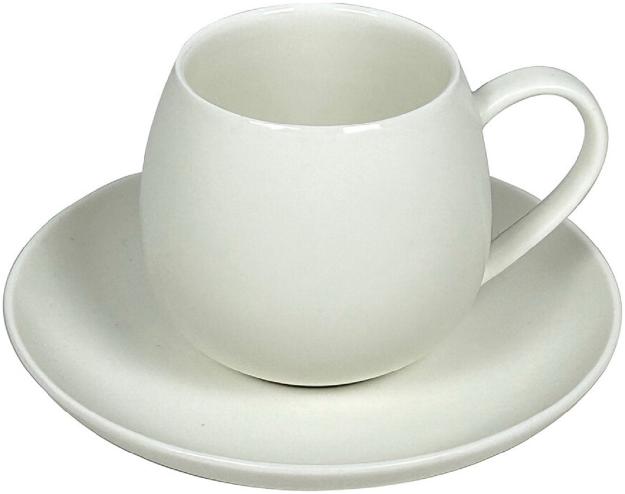 Schäfer Kaffee-Set 12-tlg. – Elegantes Service mit 220 ml Tassen und runden Untertellern Creme Bild 1