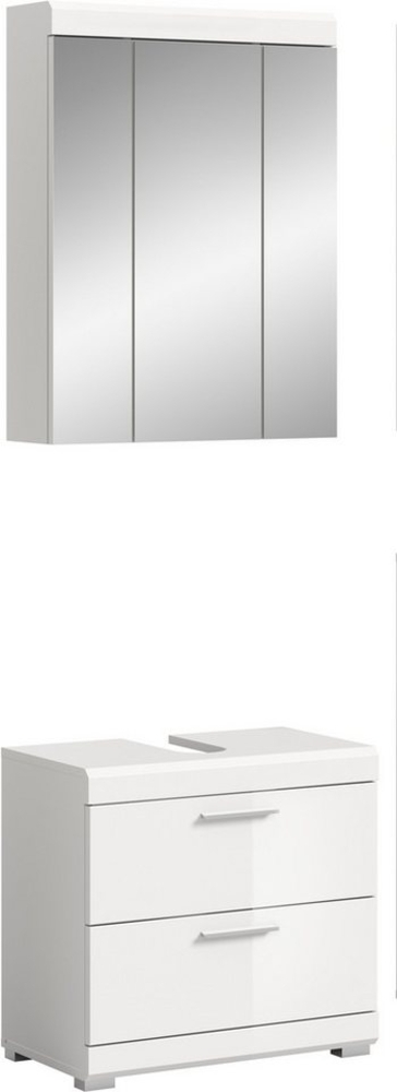INOSIGN Badmöbel-Set Siena, 2 tlg, bestehend aus: Waschbeckenunterschrank, Spiegelschrank, (Set), in verschiedenen Farben erhältlich, Badmöbel, Kombination, Badezimmer Bild 1
