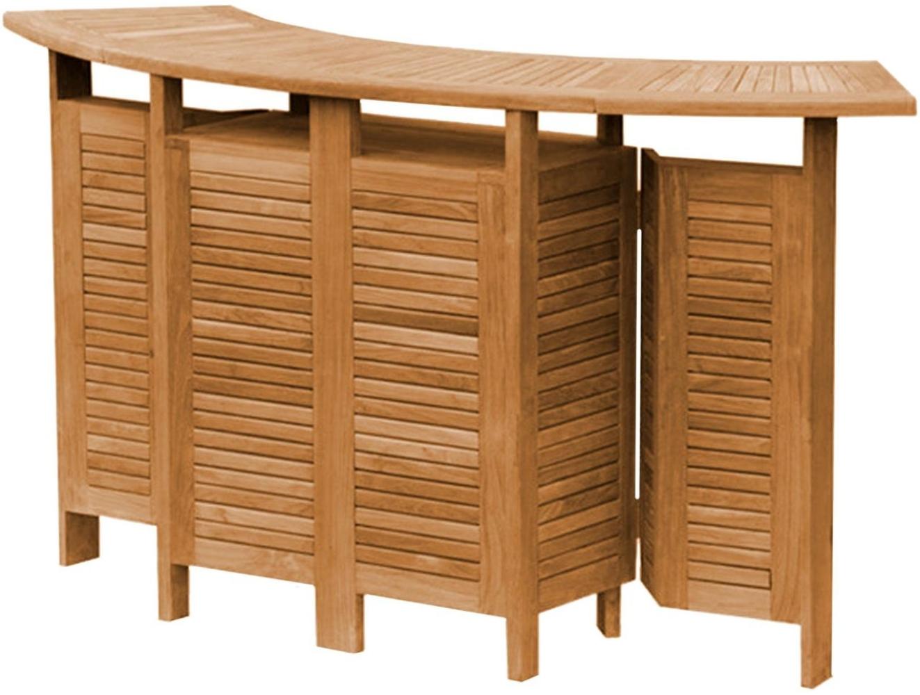 Bartisch Lucca faltbar Teak Massivholz von Teako Design Bild 1