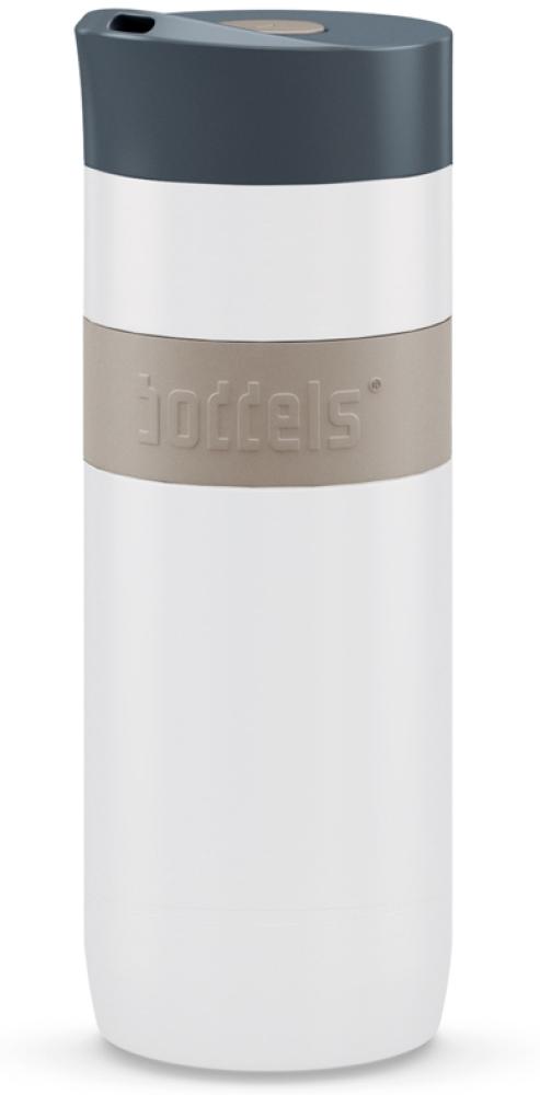 Boddels Thermobecher Koffje, 370ml, taupe/weiß Bild 1