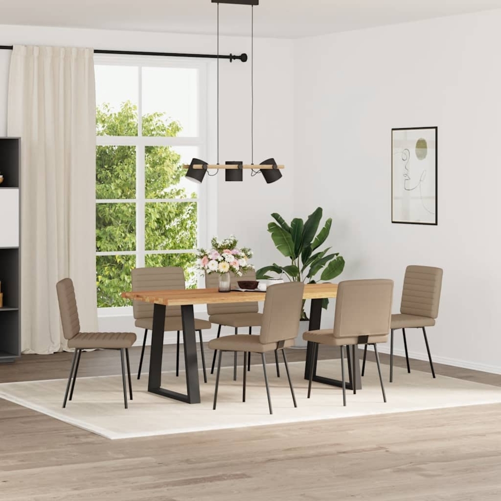 vidaXL Esszimmerstühle 6 Stk. Cappuccino-Braun Kunstleder 3315540 Bild 1