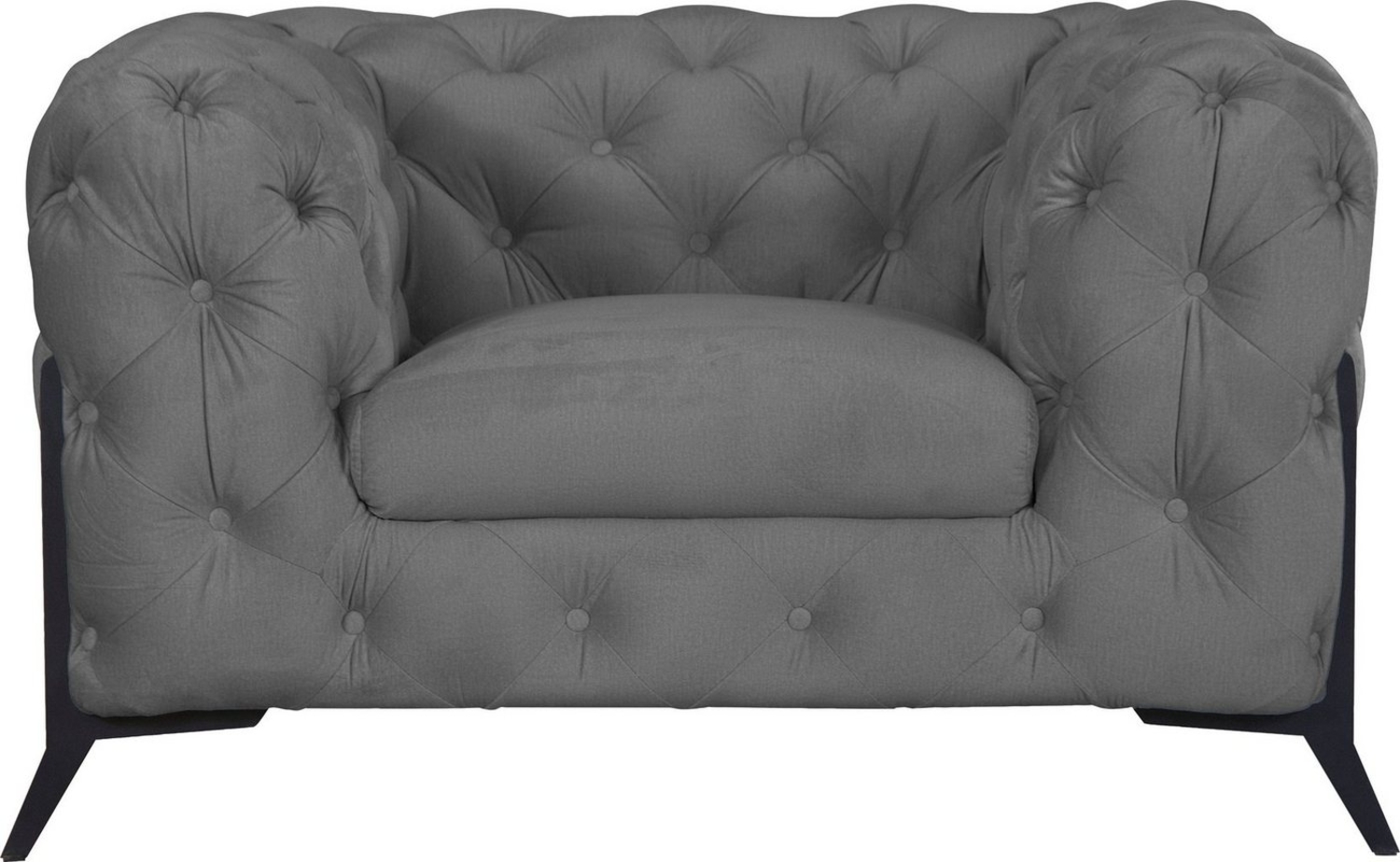 Leonique Chesterfield-Sessel Amaury Sessel, aufwändige Knopfheftung, moderne Chesterfield Optik, Fußfarbe wählbar Bild 1