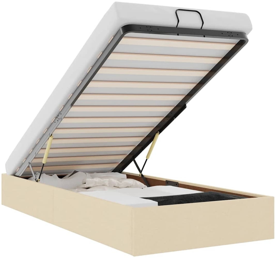 vidaXL Ottoman-Bett ohne Matratze Creme 80x200 cm Stoff 3310838 Bild 1