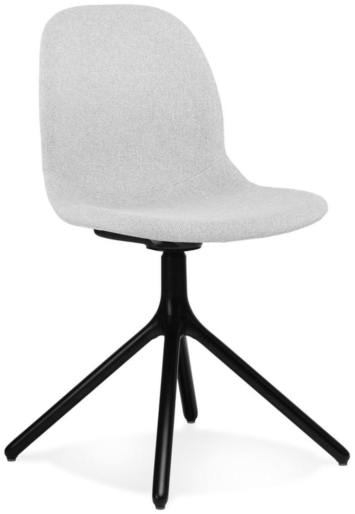 Polsterstuhl mit Metallfuß | Esszimmerstuhl Gepolstert | Küchenstuhl für Gastronomie | Nordisches Design | Hellgrau | LEXINO von Kadima Design Bild 1
