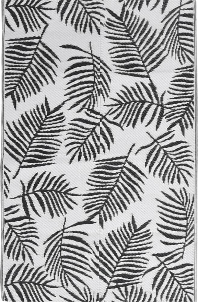 vidaXL Outdoor-Teppich ARAKIL Schwarz 140x200 cm PP 317013 Bild 1