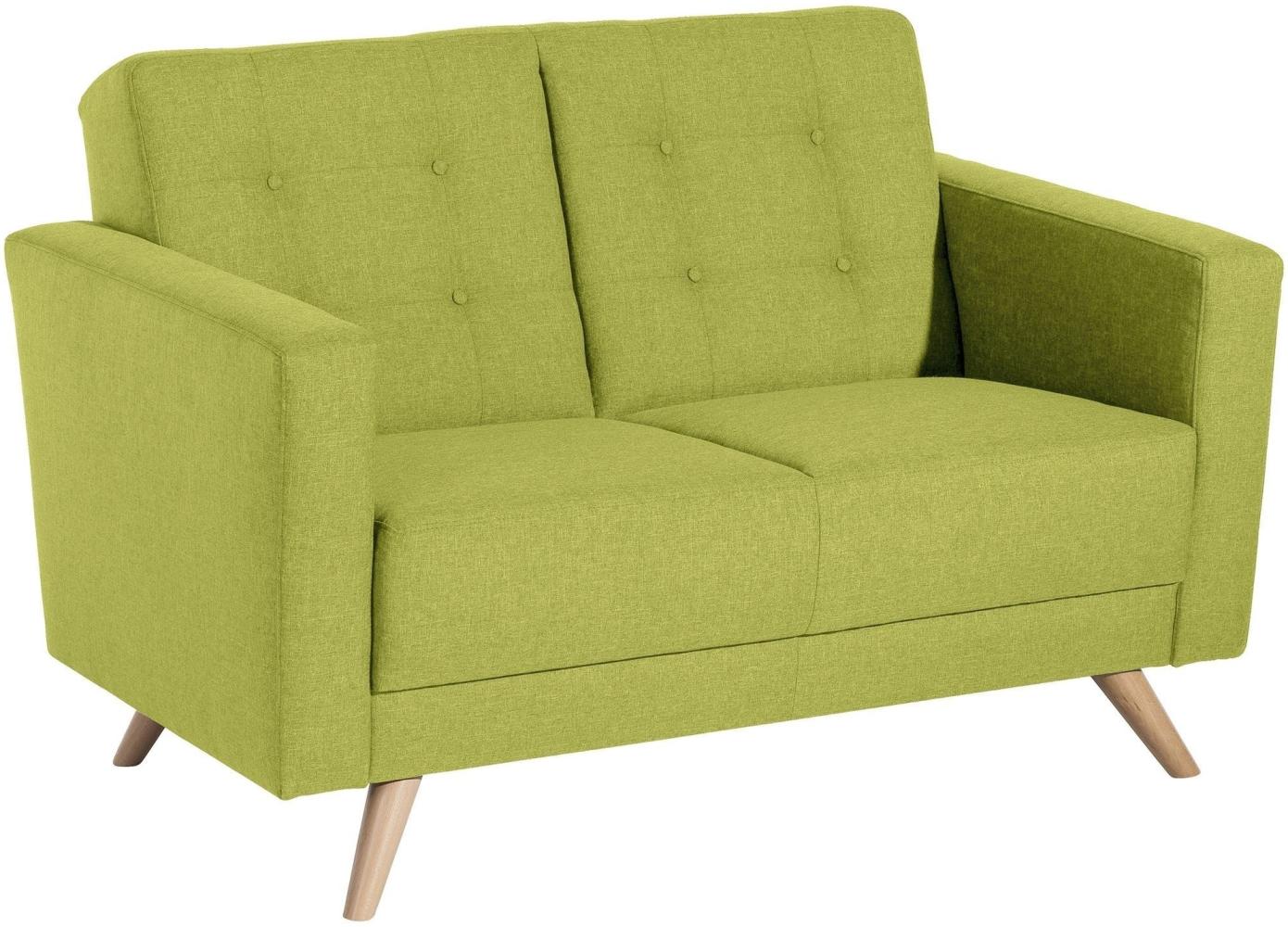 Sofa 2-Sitzer Karisa Bezug Flachgewebe Buche natur / apfel 21946 Bild 1