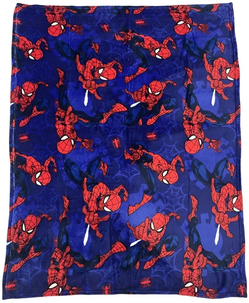 Wohndecke Marvel Spiderman Kinder Flanell warme Kuscheldecke 110x150 cm, MARVEL Bild 1