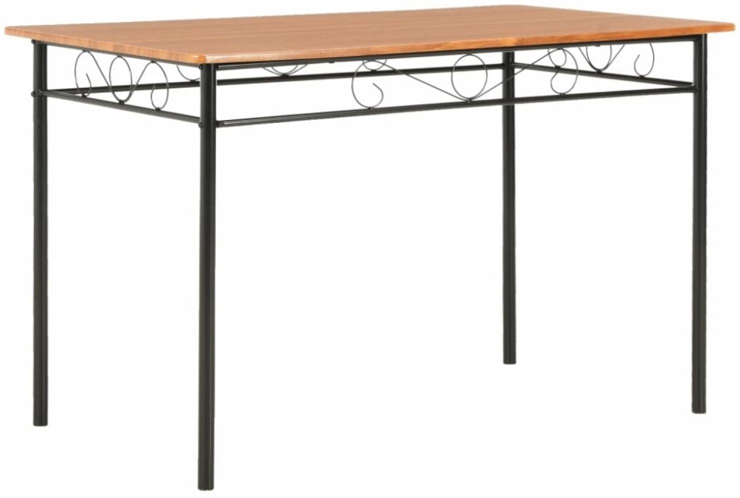 vidaXL Esstisch Braun 120×70×75 cm MDF 281402 Bild 1