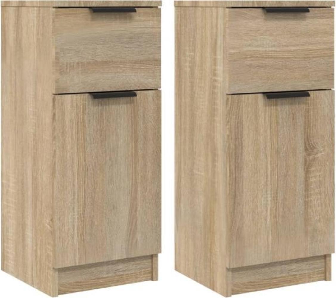 Sideboards 2 Stk. Sonoma-Eiche 30 x 30 x 70 cm Holzwerkstoff [811122] Bild 1