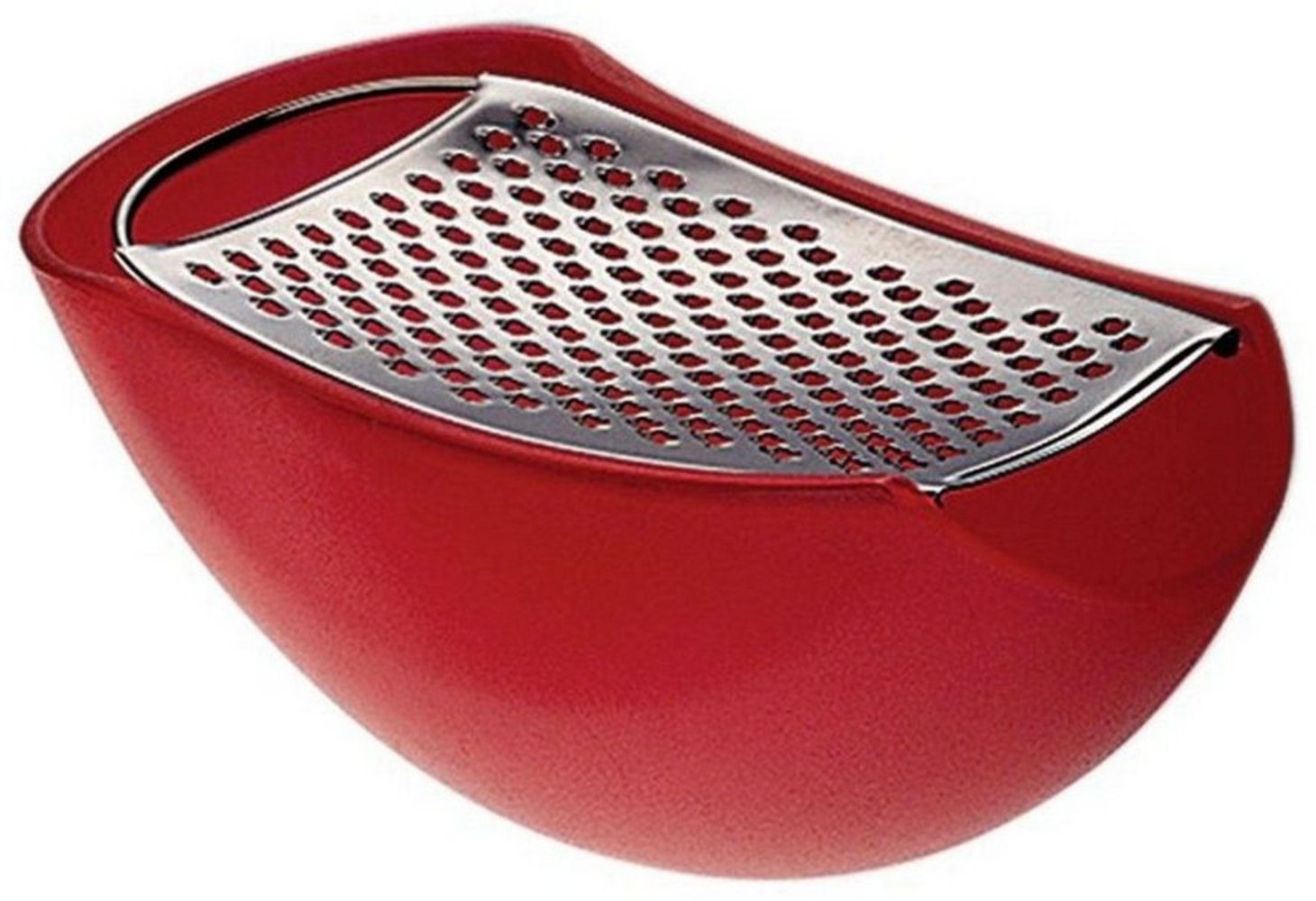 Alessi Käsereibe Parmenide Rot, Edelstahl, thermoplastisches Harz Bild 1