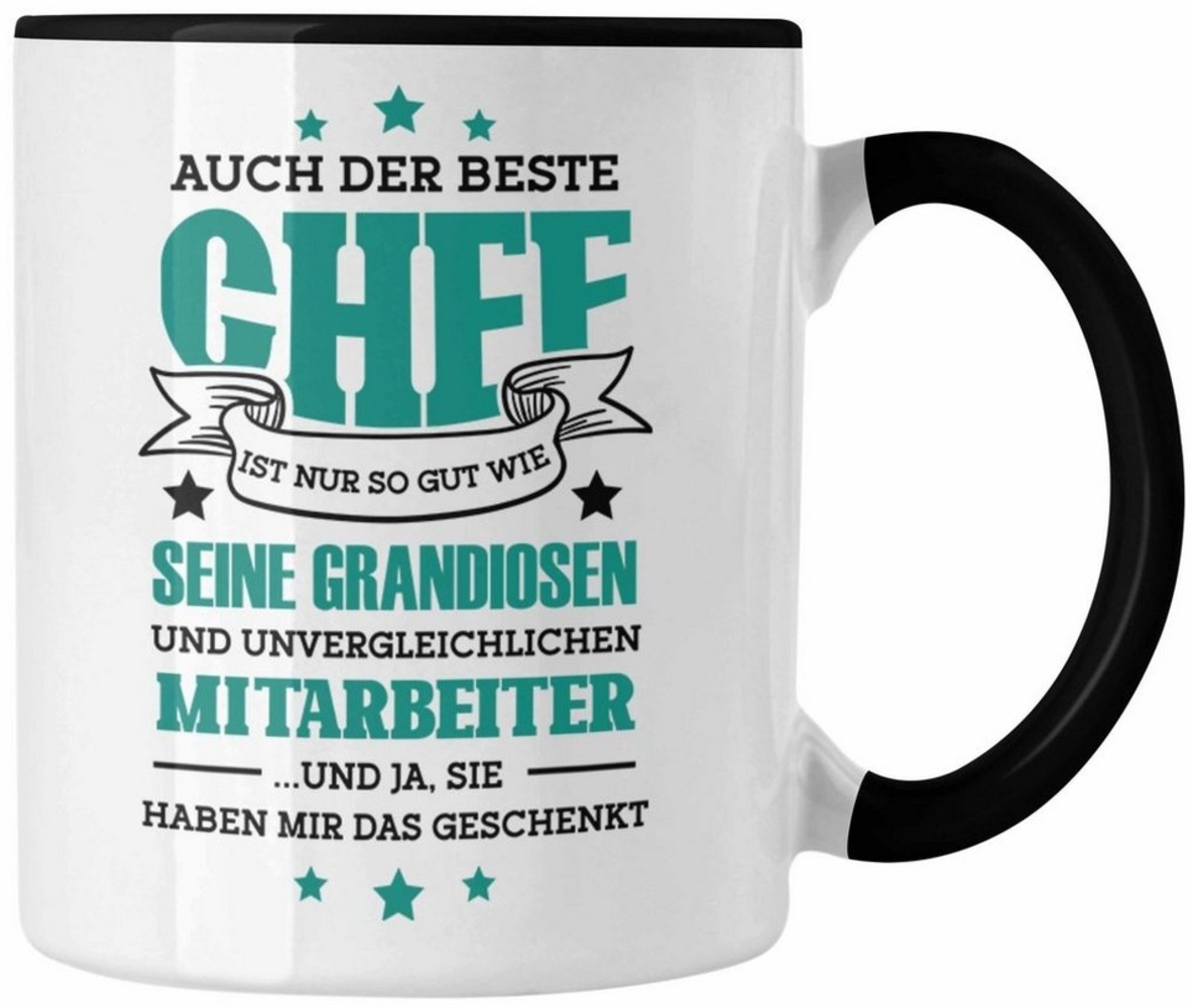 Trendation Tasse Tasse Geschenk für Chef von Mitarbeitern Spruch Kaffeetasse Bild 1