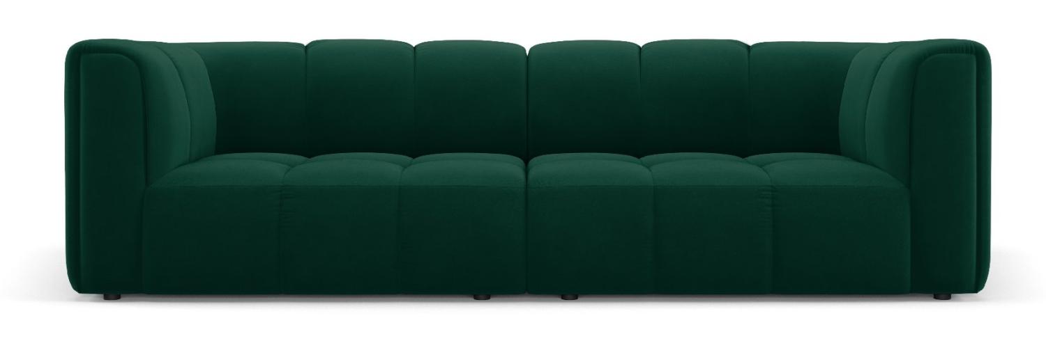 Micadoni Modulares Sofa Serena 3-Sitzer Samtstoff Flaschengrün Bild 1