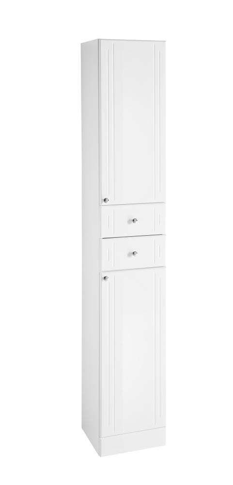 Hochschrank >Quickset 955< (BxHxT: 32,5x188,5x33 cm) in Weiß Hochglanz Bild 1