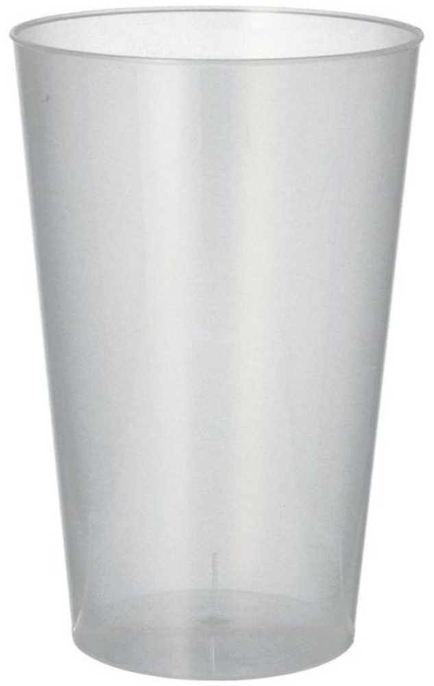 50 Mehrweg-Trinkbecher PP 0,4 l Ø 8,6 cm · 13 cm transluzent unzerbrechlich Bild 1