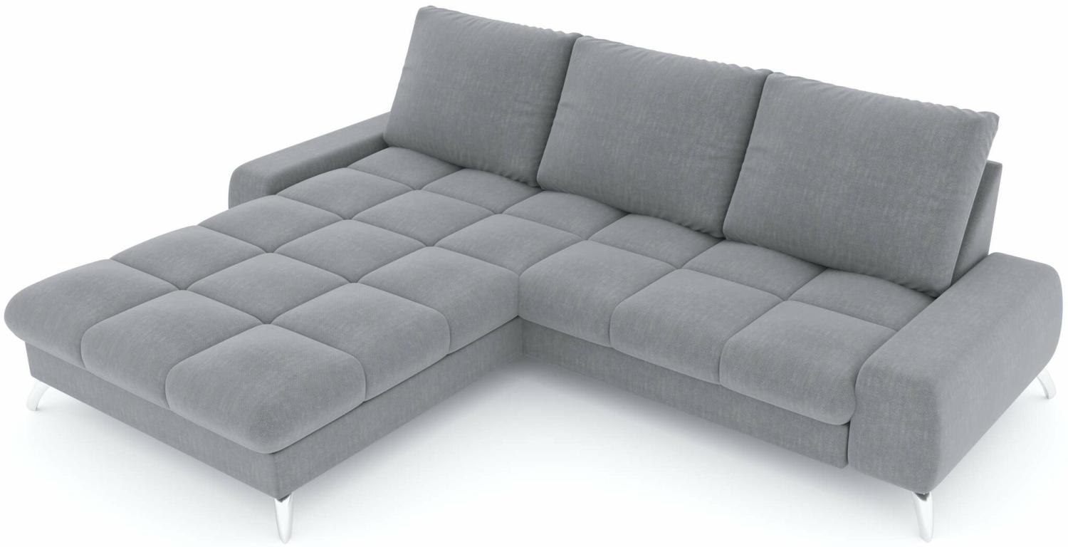 Stylefy Damian Ecksofa Strukturstoff INARI Türkis Links ohne Bild 1