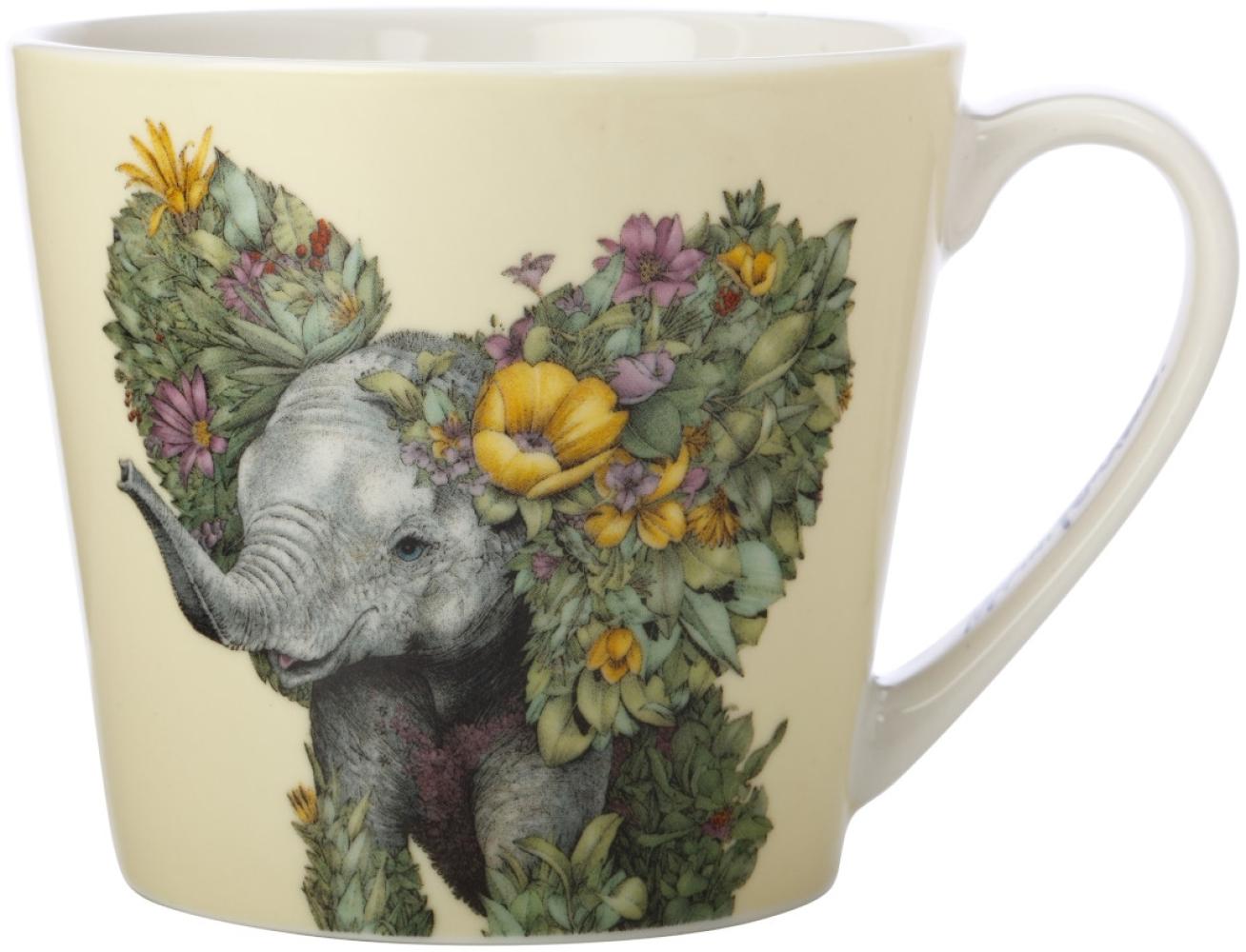 Maxwell & Williams DX1101 Becher 370 ml WILD PLANET Elefant, Porzellan, in Geschenkbox Bild 1