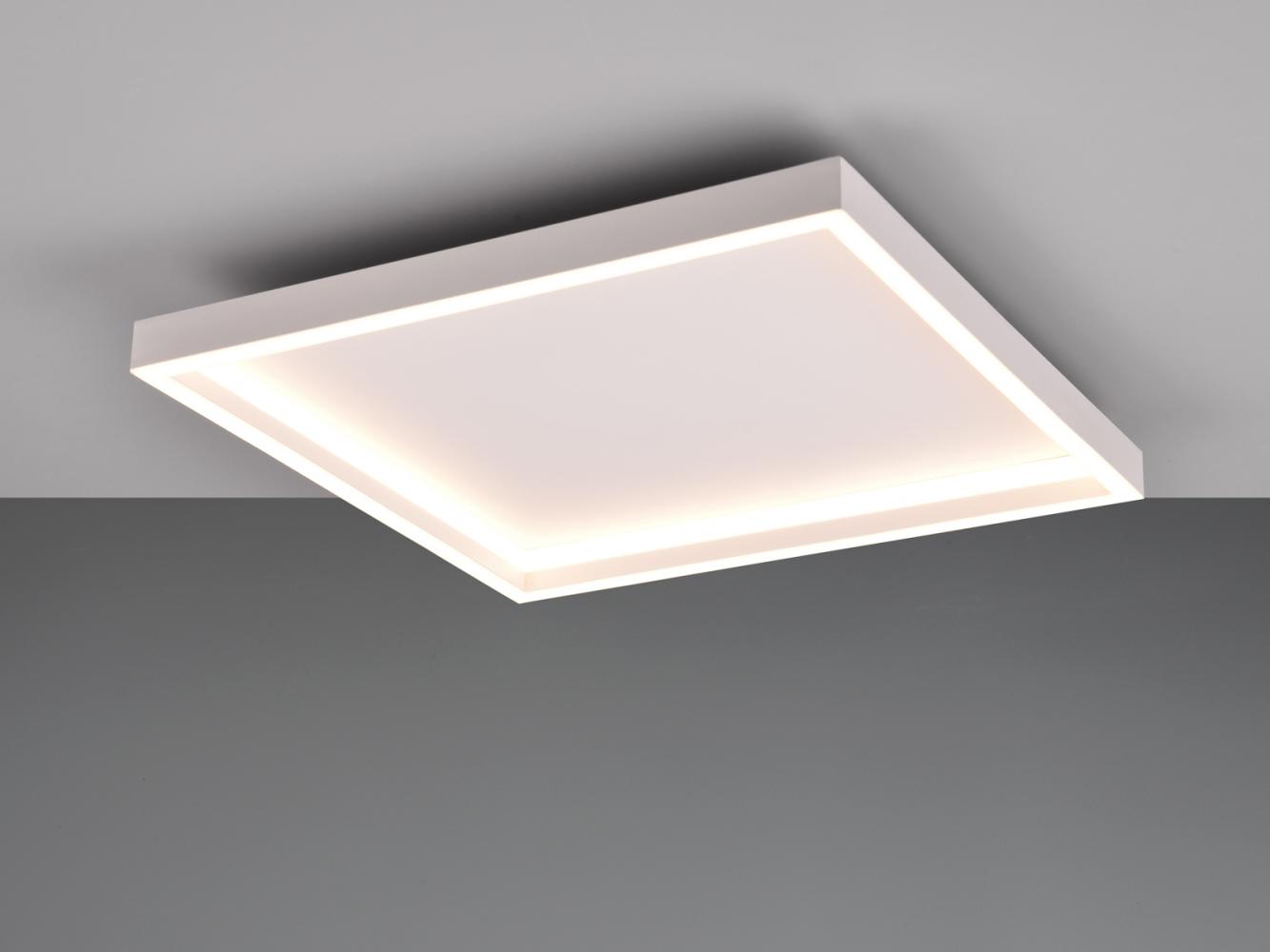 Flache LED Deckenleuchte ROTONDA Weiß Quadratisch 35x35cm Bild 1