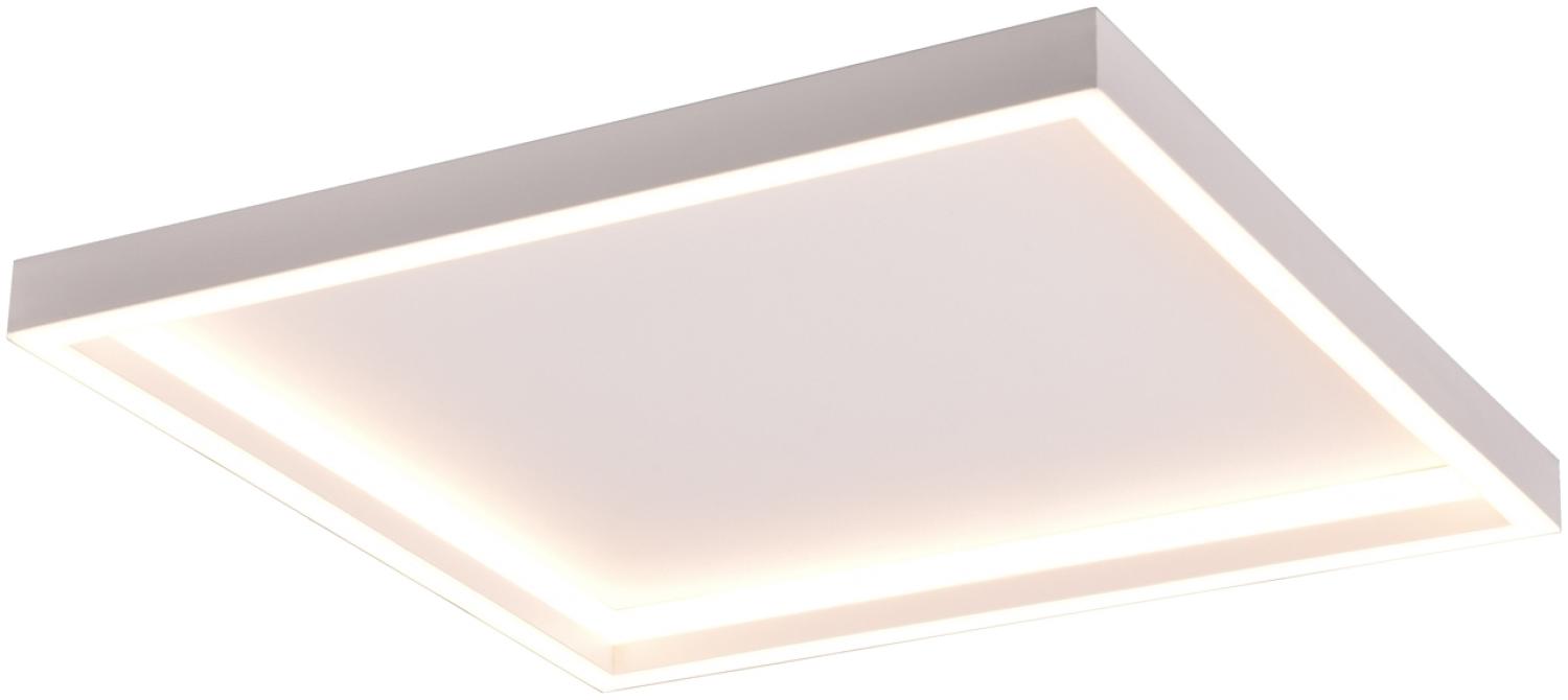 Flache LED Deckenleuchte ROTONDA Weiß Quadratisch 35x35cm Bild 1