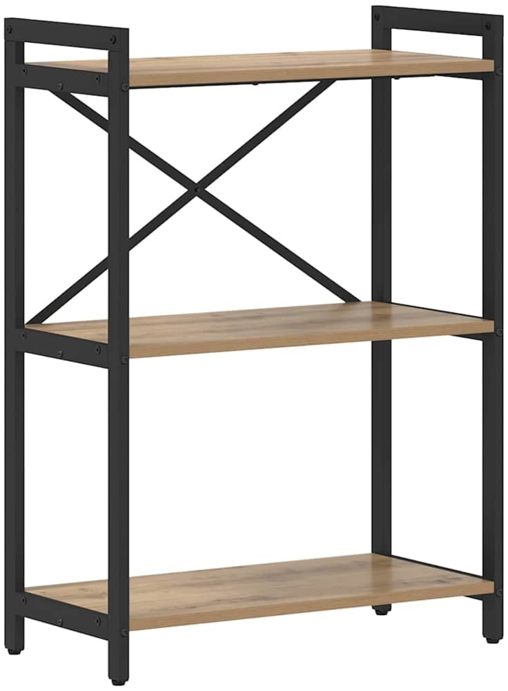 vidaXL Bücherregal Artisan-Eiche 60 x 30 x 83 cm Holzwerkstoff 868400 Bild 1