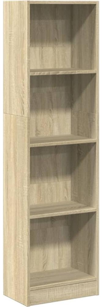 vidaXL Bücherregal Sonoma-Eiche 40x24x143 cm Holzwerkstoff 857785 Bild 1