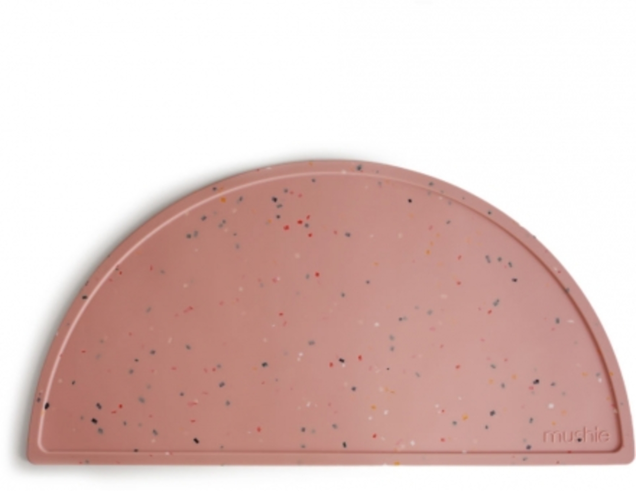 Mushie Silikon Matte / Platzdeckchen Powder Pink Confetti Bild 1