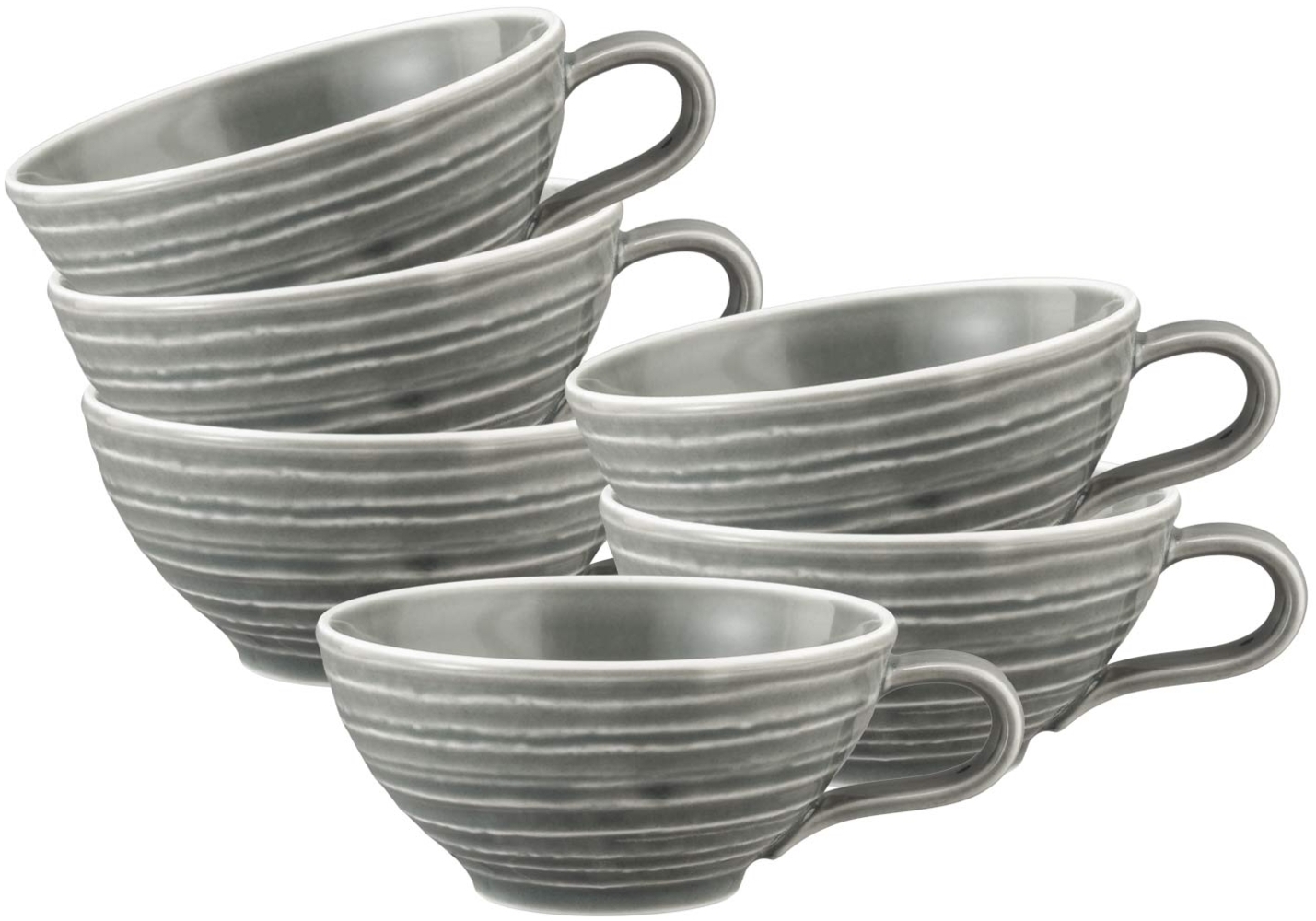 Seltmann Weiden Terra Teetasse 140 ml 6er Set - Perlgrau Bild 1