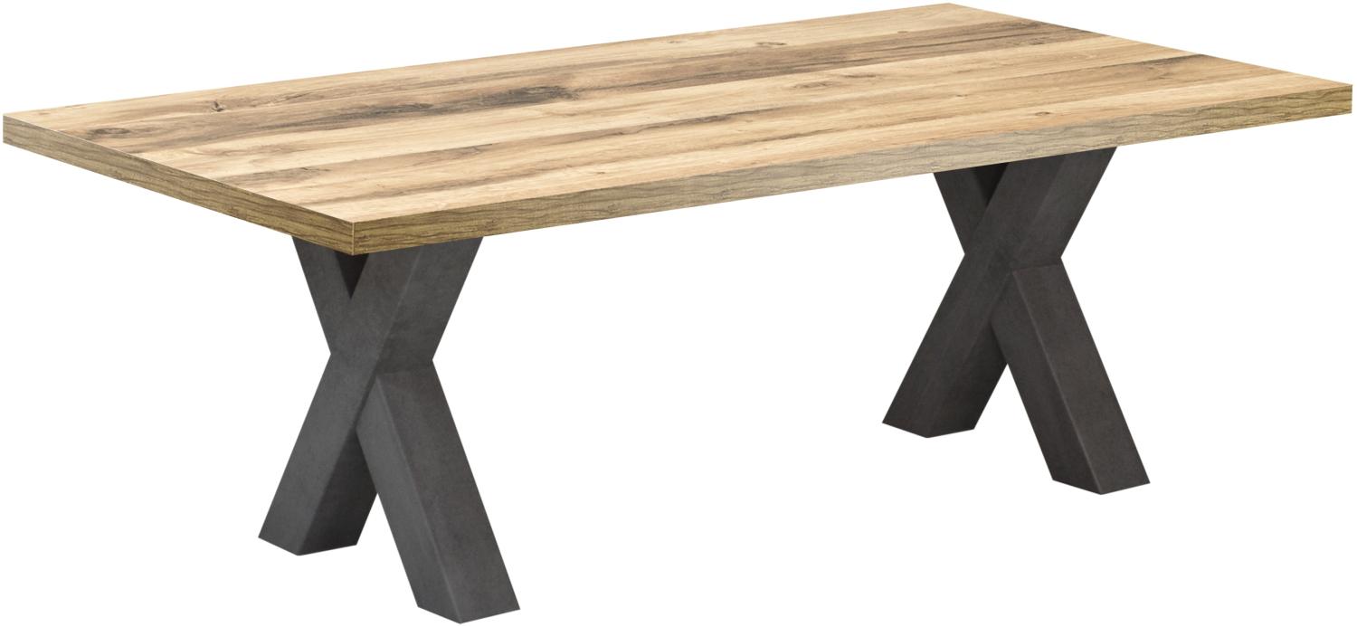 Couchtisch >Mister< (BxHxT: 120x47x70 cm) in graphit / plankeneiche Bild 1