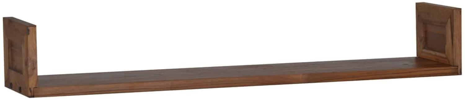 MiaMöbel Wandregal 100cm Massivholz Teak Modern Indien Indisch Bild 1