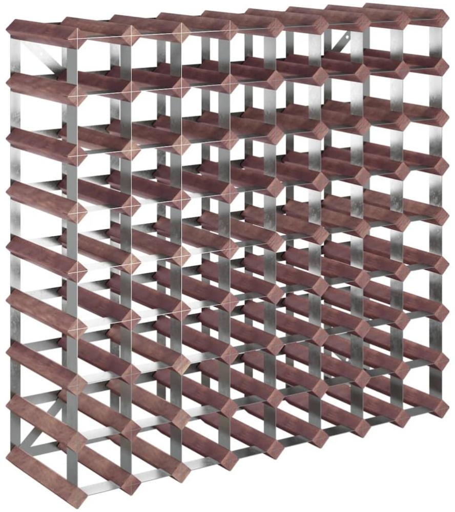 vidaXL Weinregal für 72 Flaschen Braun Massivholz Kiefer 340894 Bild 1