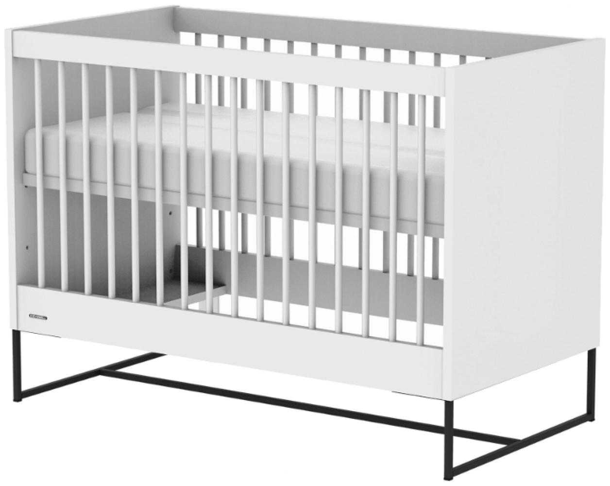 Kidsmill Intense 2 Babybett Mattweiß – Schwarz – 6 Bild 1