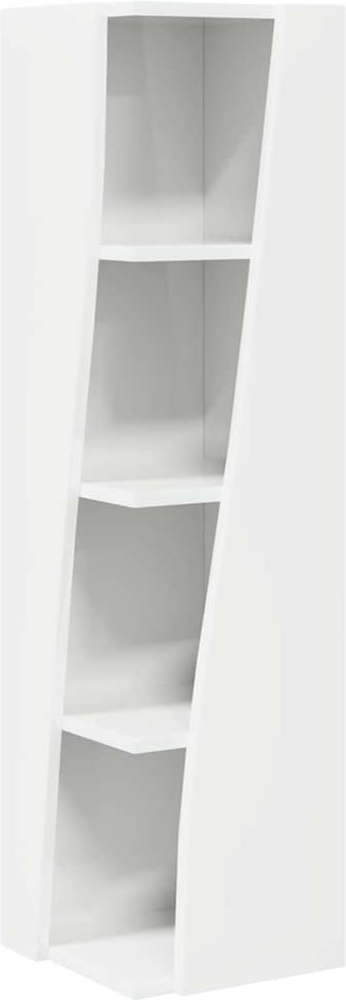 vidaXL Eckschrank Weiß 27,5 x 27 x 102 cm Holzwerkstoff 889849 Bild 1