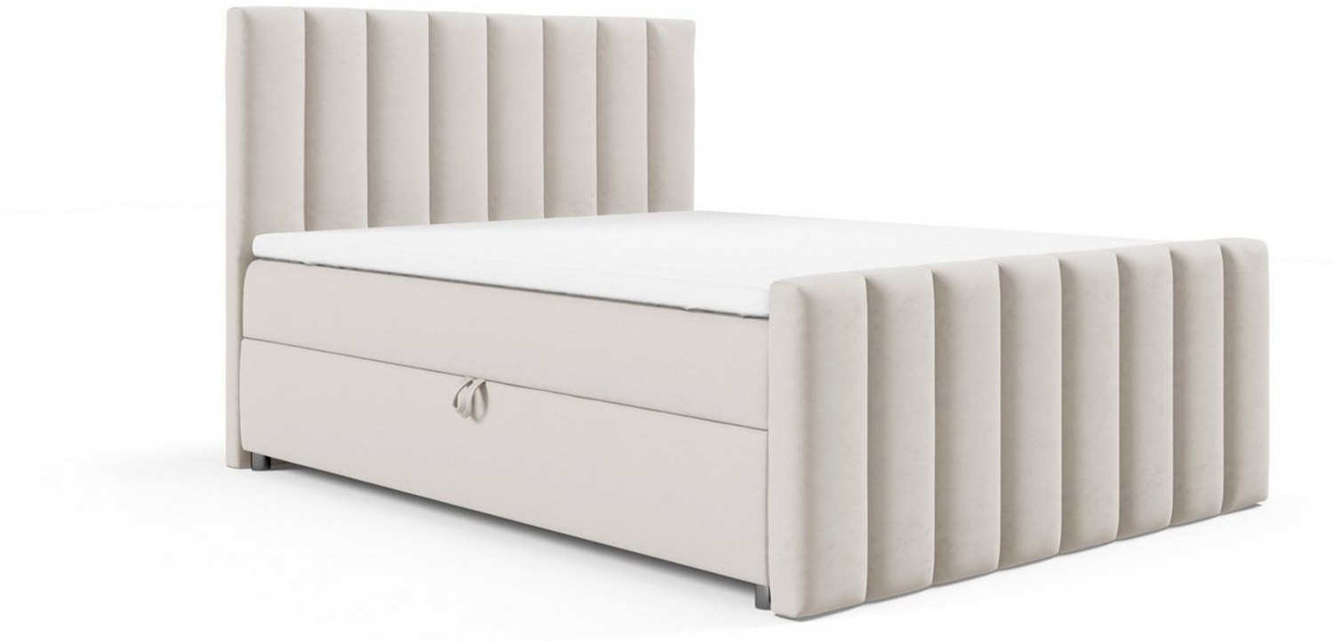 Best for Home Boxspringbett mit Bettkasten Trinity K10 Lux, mit Bettkasten, inkl. 7 cm Topper (140x200 160x200 180x200 200x200 cm), Verschiedene Liefermöglichkeiten, TOP Preis-Leistungs-Verhältnis Bild 1