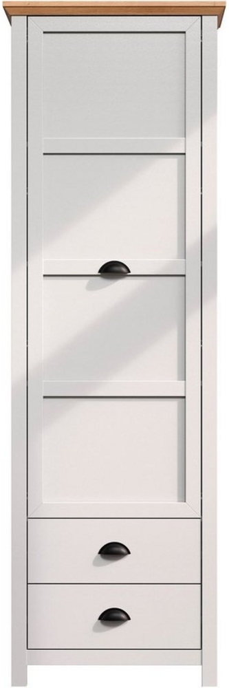 Home affaire Garderobenschrank Herzwill Kleiderschrank, grau, Eiche, Kleiderstange, B/H/T ca.: 65/201/41 cm Bild 1