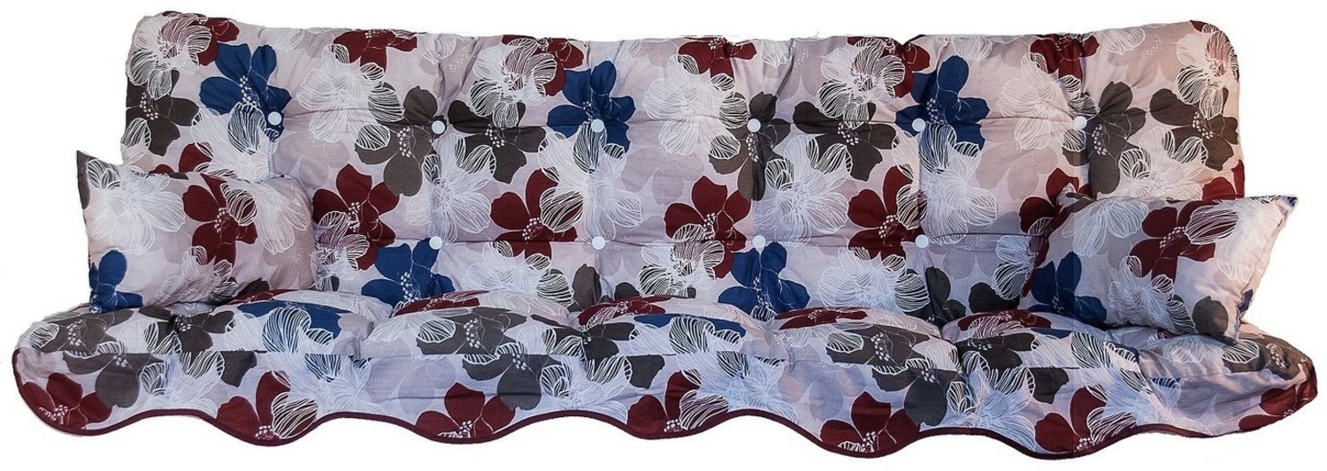 Kühnemuth Auflagekissen Auflagen Set für Hollywoodschaukeln Sitzkissen 180x50 Design 100 Bild 1