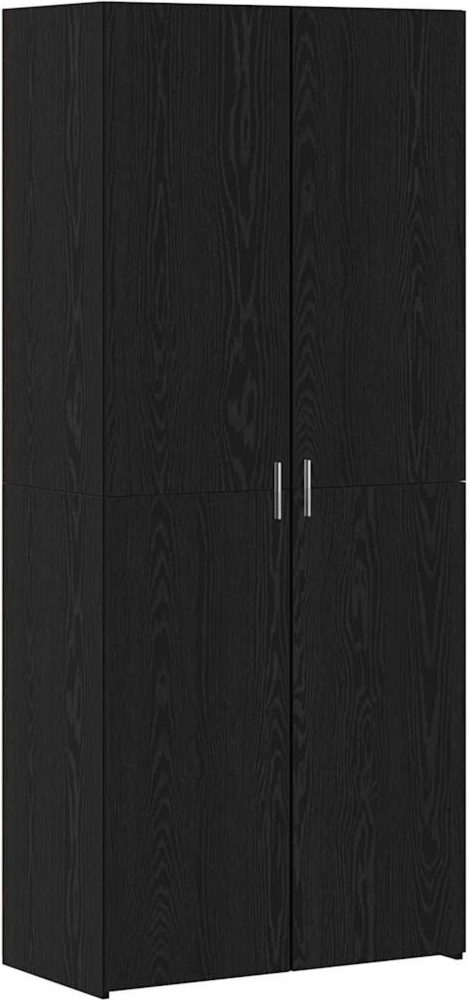 vidaXL Hochboard Schwarz Eiche 40x42.5x185 cm Holzwerkstoff 3365596 Bild 1