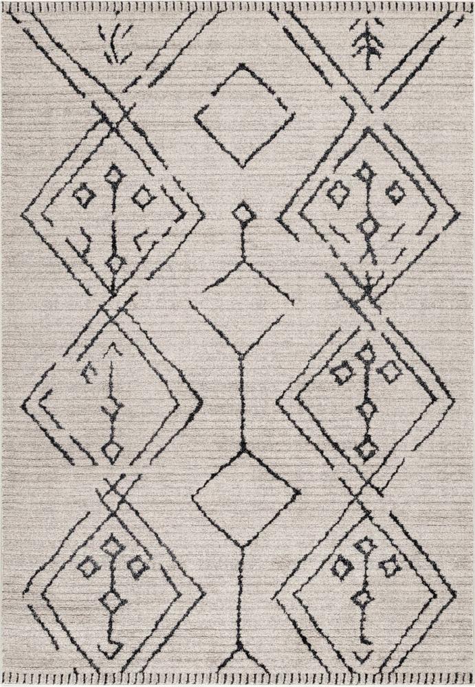 Kurzflor Teppich Tigras Läufer - 80x150 cm - Beige Bild 1