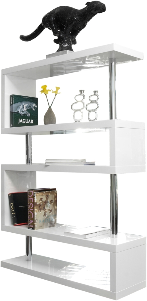 Raumteiler weiß Standregal Regal Trennwand Bücherregal Wohnzimmer Schrank Bild 1