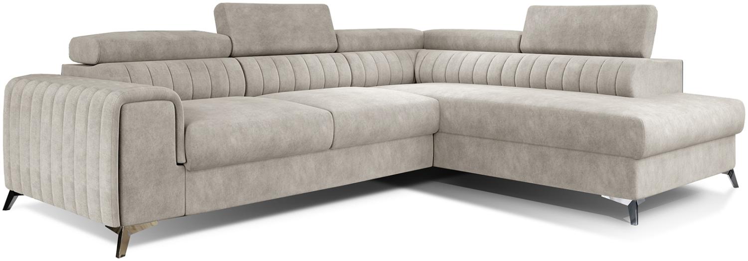 Laurence, Ecksofa, Eckcouch, Beige Bild 1