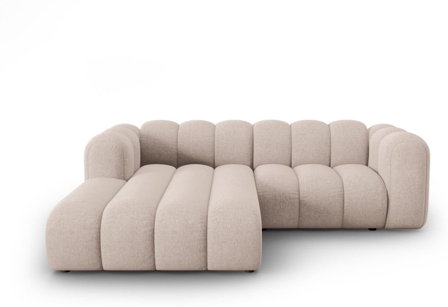 Micadoni Modulares Ecksofa Lupine 3-Sitzer Links Chenille Beige Bild 1