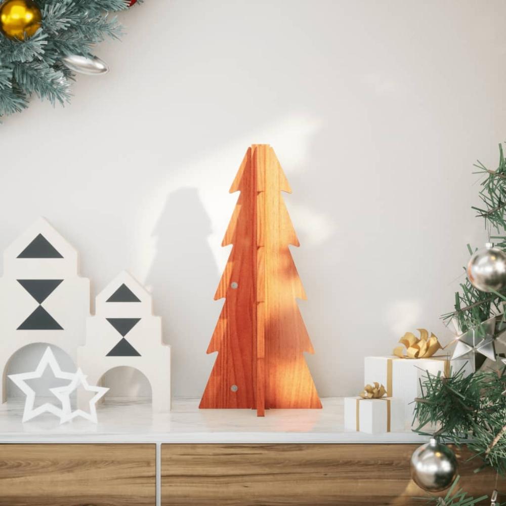 vidaXL Weihnachtsbaum Holz zum Schmücken 49 cm Massivholz Kiefer 858176 Bild 1