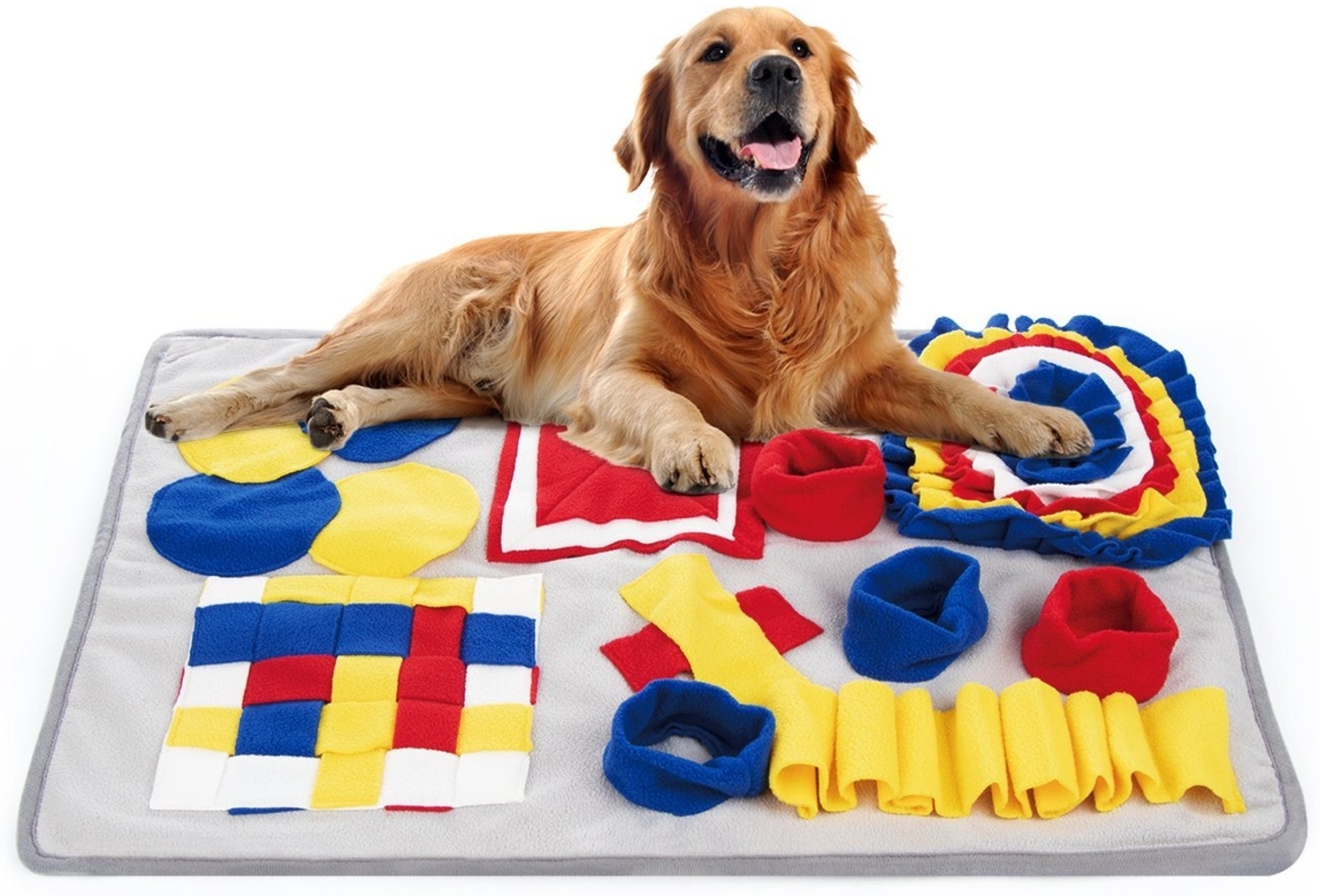 Homewit Hundematte Schnüffelteppich für Hunde 70x50cm Matte Hundespielzeug, Riechen rutschfest Hunde Intelligenzspielzeug Bild 1