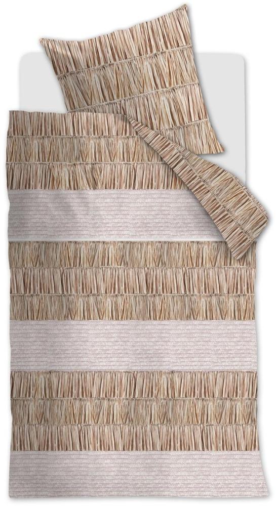 Rivièra Maison Renforcé Bettwäsche Raffiana Natural 155X220 155 x 220 cm + 1x 80 x 80 cm 1 Bettbezug, 1 Kissenbezug Natur Bild 1