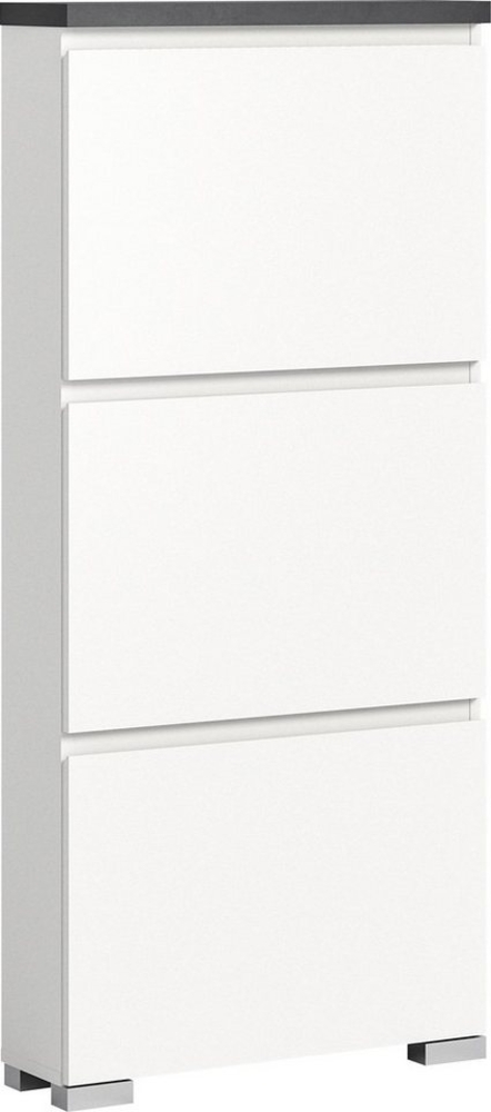 INOSIGN Schuhschrank Skoskap, Tiefe 18cm, 3 Klappen mit Schuhwalze, Platz für 9 Schuhpaare Schuhkipper, Schuhkommode, Schuhregal, Kommode, Anrichte Bild 1