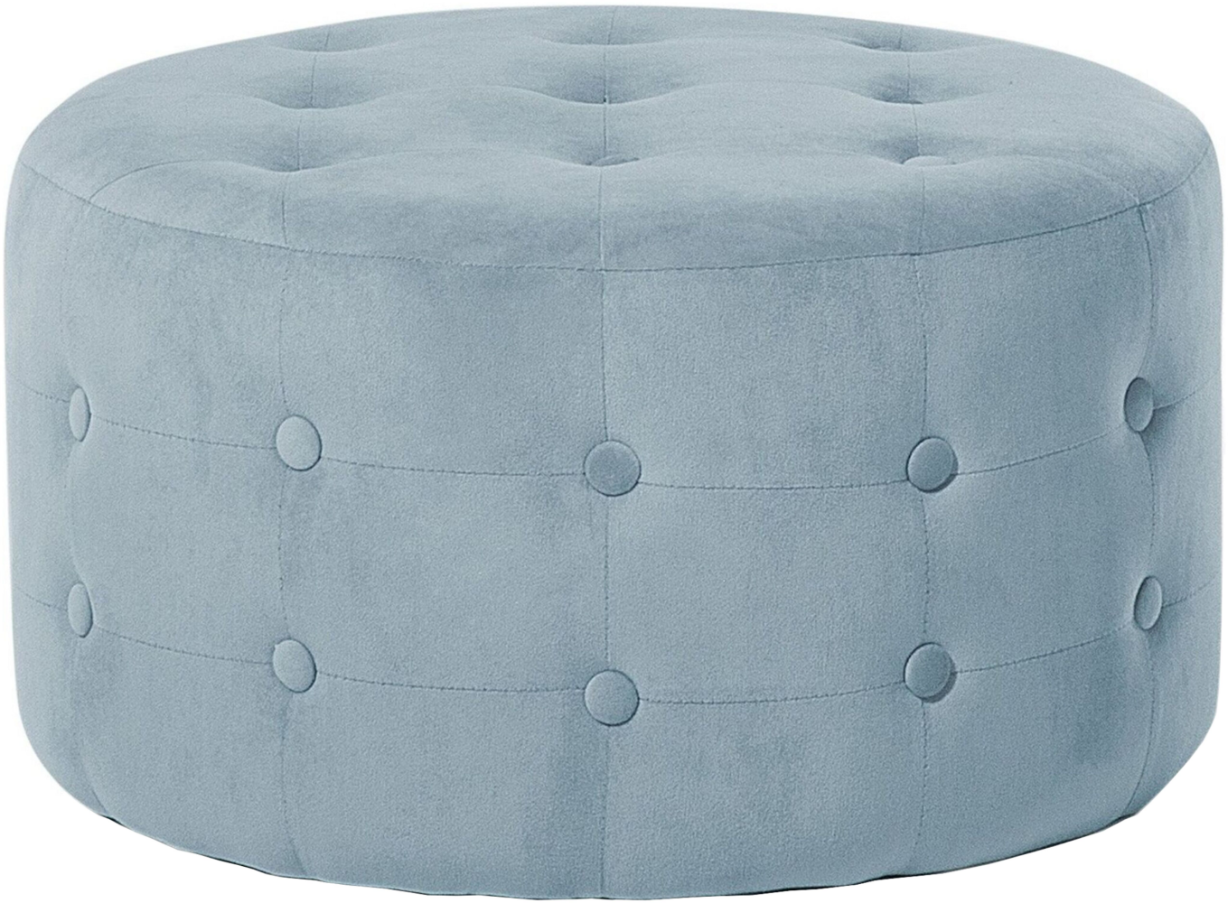 Pouf Samtstoff ⌀ 55 cm grau TAMPA Bild 1