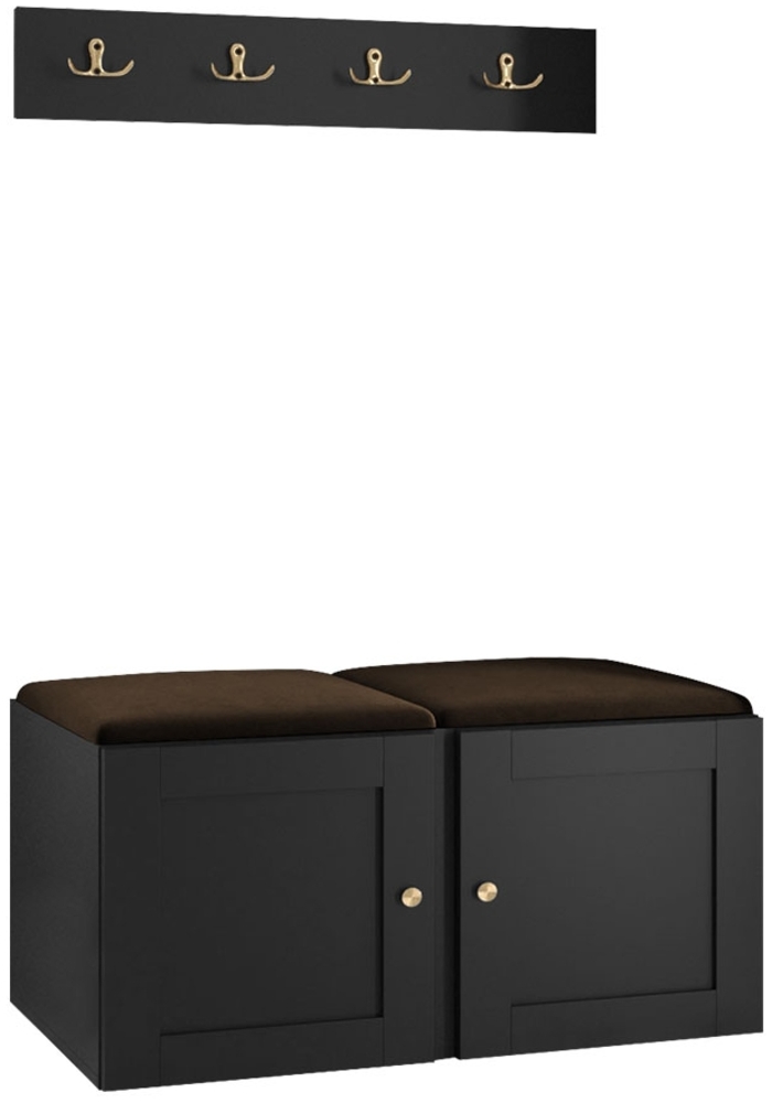 Garderoben-Set Rotuni VI (Farbe: Schwarz, Manila 23) Bild 1