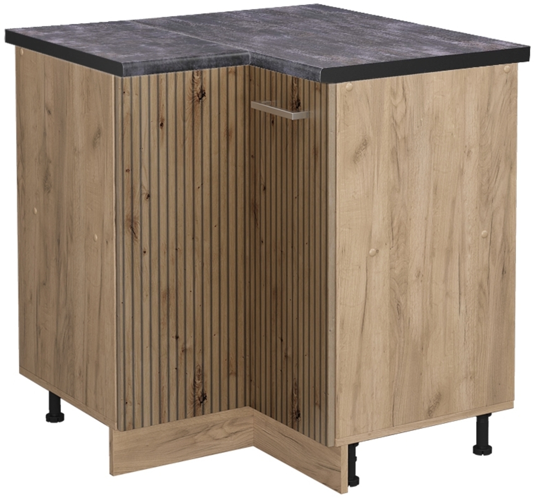 Eckunterschrank R-Line Artisan-Eiche 75.6 cm , AP Anthrazit Vicco Bild 1