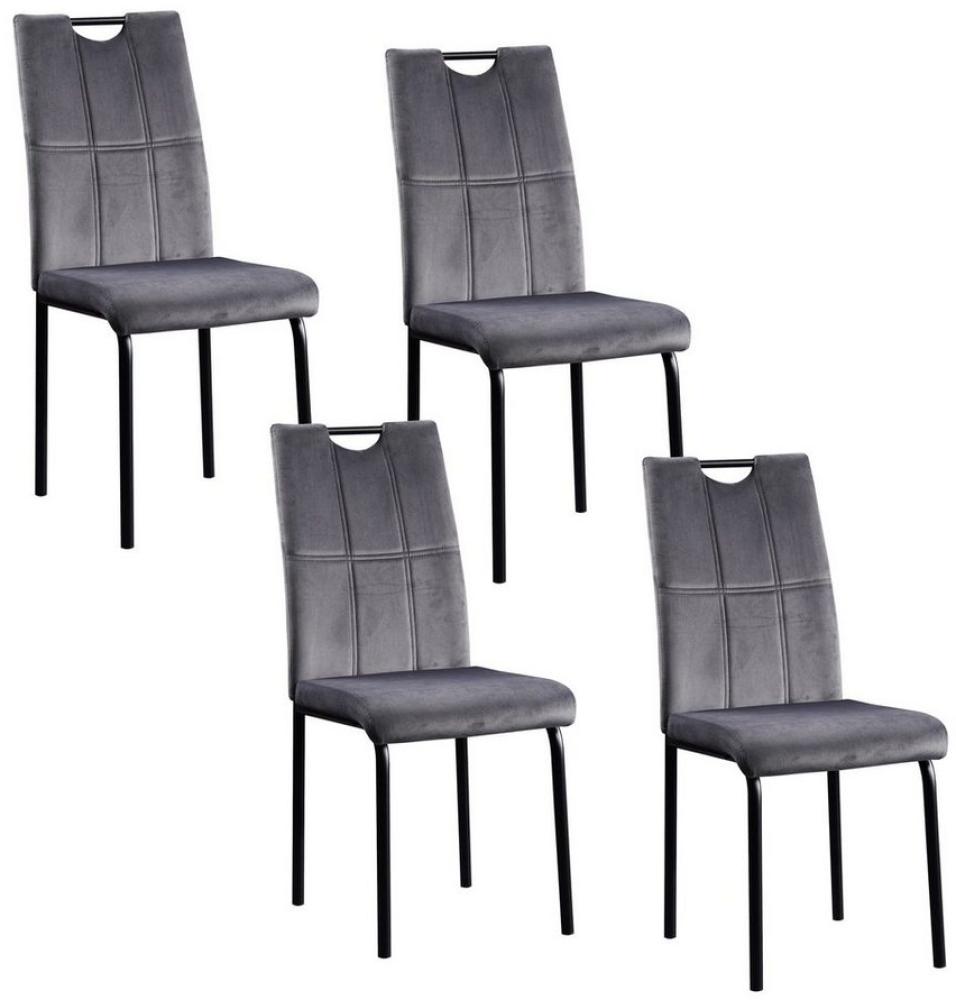 HTI-Living Esszimmerstuhl Stuhl Denton Velvet 4er-Set (Set, 4 St), Esszimmerstuhl Samt Bild 1