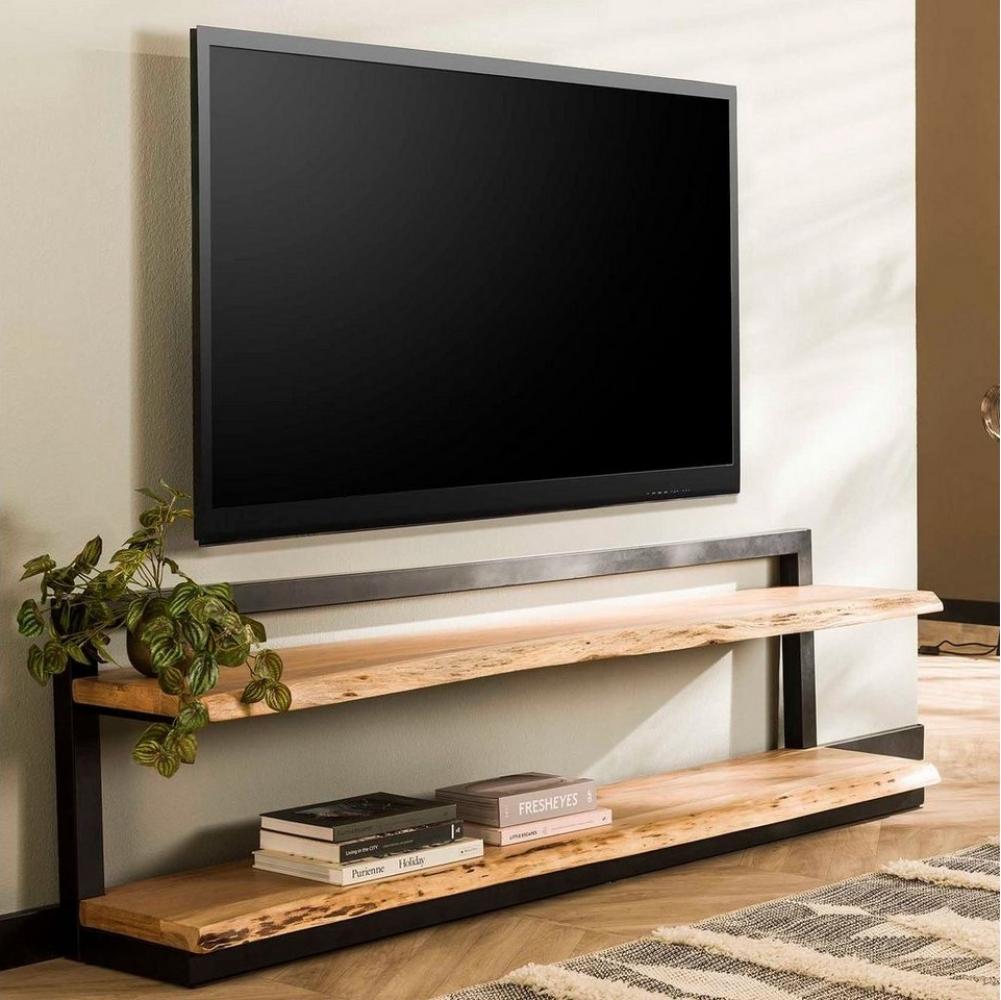 Maison ESTO TV-Bank TV Möbel Lowboard 180 cm Akazie Baumkante Baumstamm Bild 1