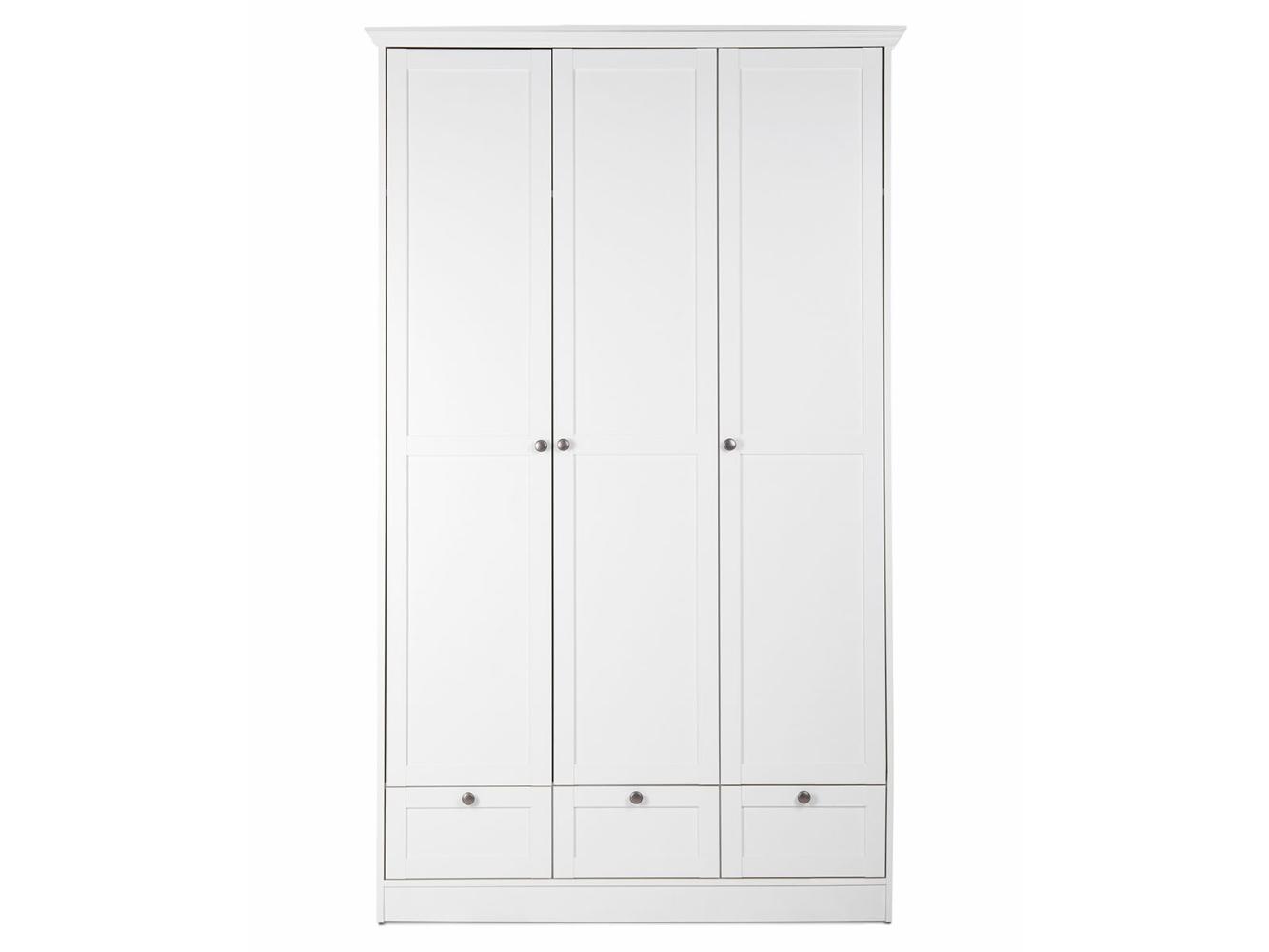 Kleiderschrank >Landsted< in Weiß - 120x200x51cm (BxHxT) Bild 1